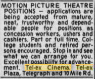 Tel-Ex Cinemas - Help Needed Aug 24 1990